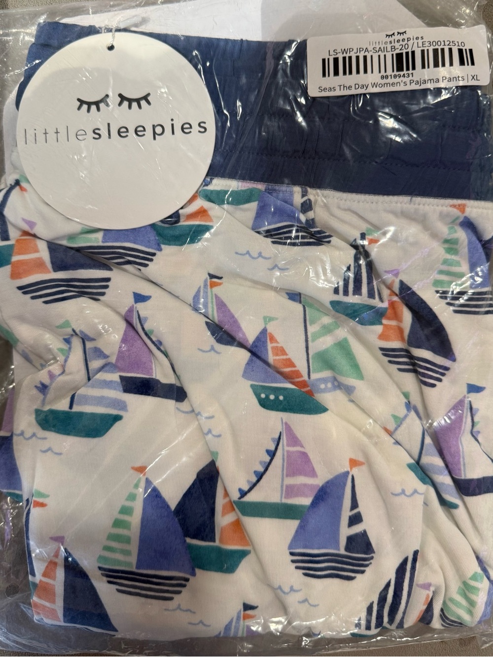 NEW Little Sleepies Seas The Day
Women's Bamboo Jogger
Pajama Pants, Size XL
